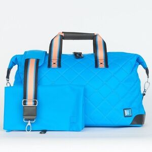 IHKWIP Convertible Getaway Duffle Bag with Laundry/Shoe Bag ~ Capri Cobalt